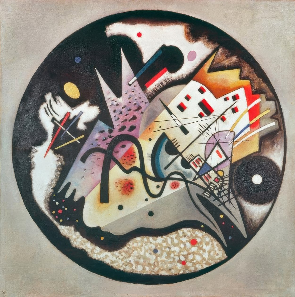 Nel cerchio nero da Wassily Kandinsky