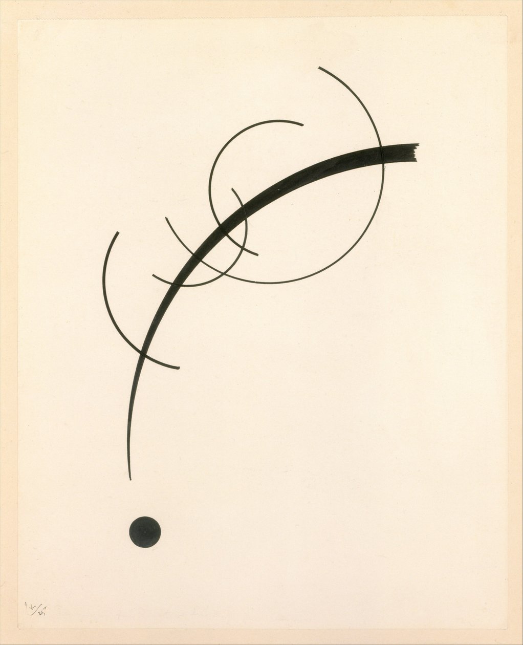 Curva libera al punto - Accompagnamento sonoro di curve geometriche da Wassily Kandinsky