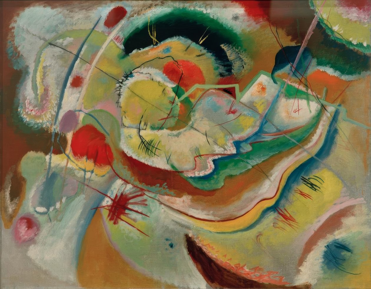 Piccolo quadro con giallo da Wassily Kandinsky