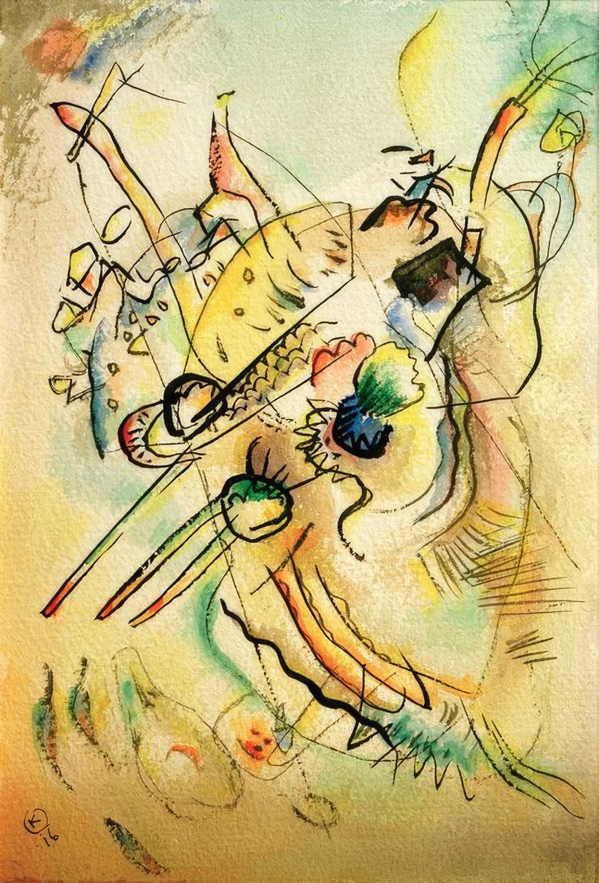 Composizione D da Wassily Kandinsky