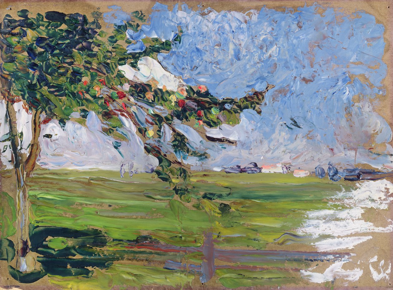 Paesaggio con un melo da Wassily Kandinsky