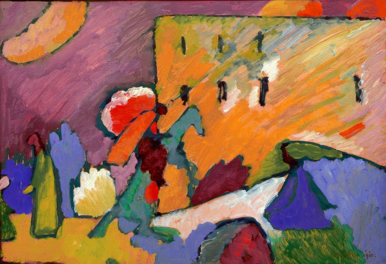 Studio per Improvvisazione 3 (Cavaliere sul ponte) da Wassily Kandinsky