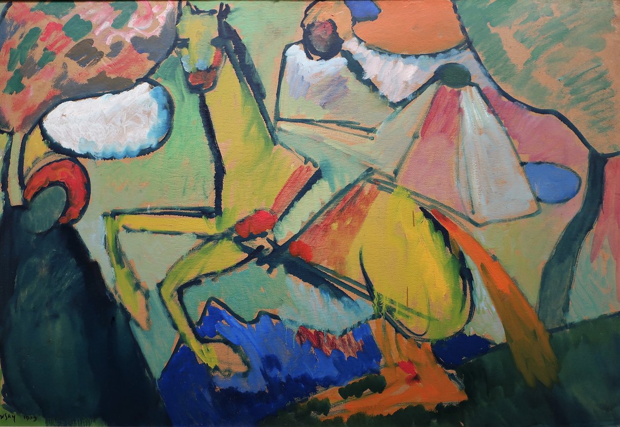 1909 Kandinsky cavaliere da Wassily Kandinsky