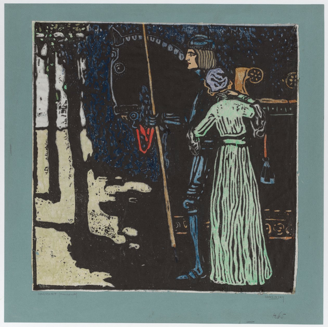 Addio (versione estesa) (seconda versione) da Wassily Kandinsky