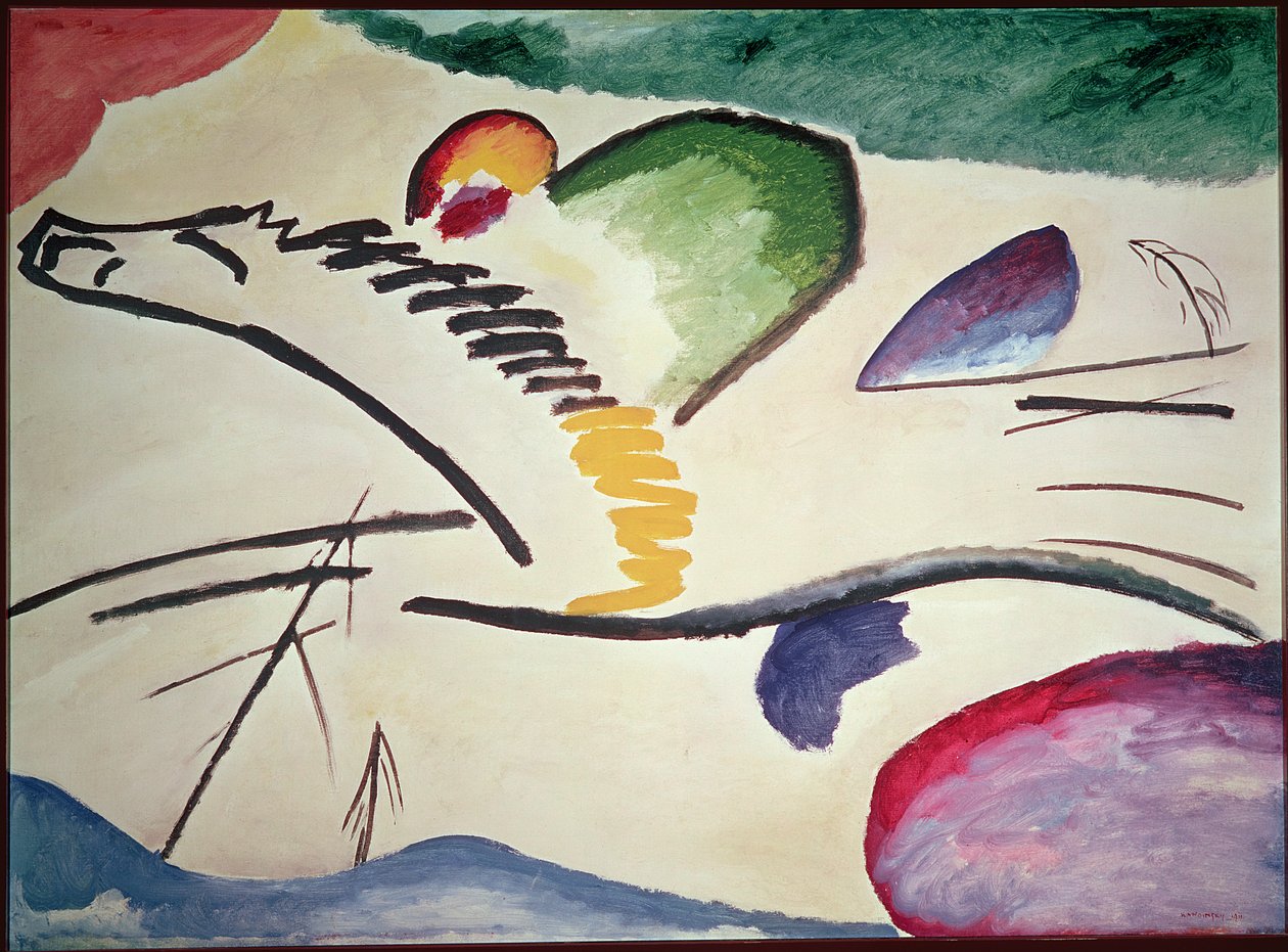 Cavallo astratto, 1911 da Wassily Kandinsky