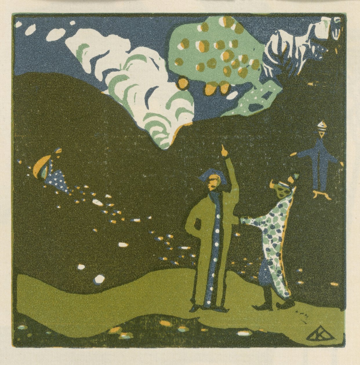 Melo (tavola 39 da: «Suoni») da Wassily Kandinsky