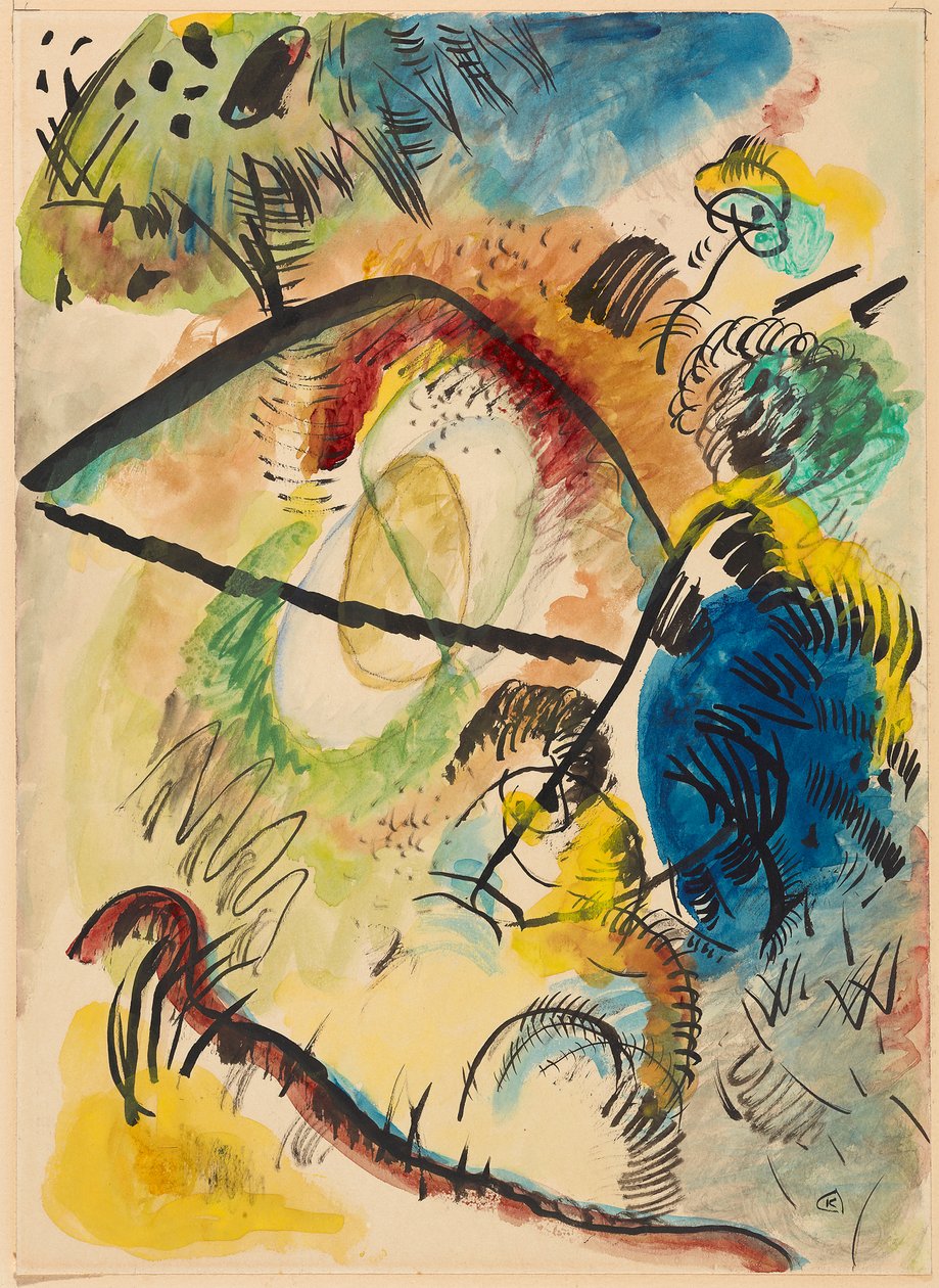 Acquerello IX (Con tratti neri) da Wassily Kandinsky