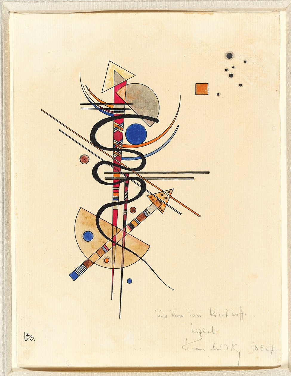 Aquarell für Frau Toni Kirchhoff da Wassily Kandinsky