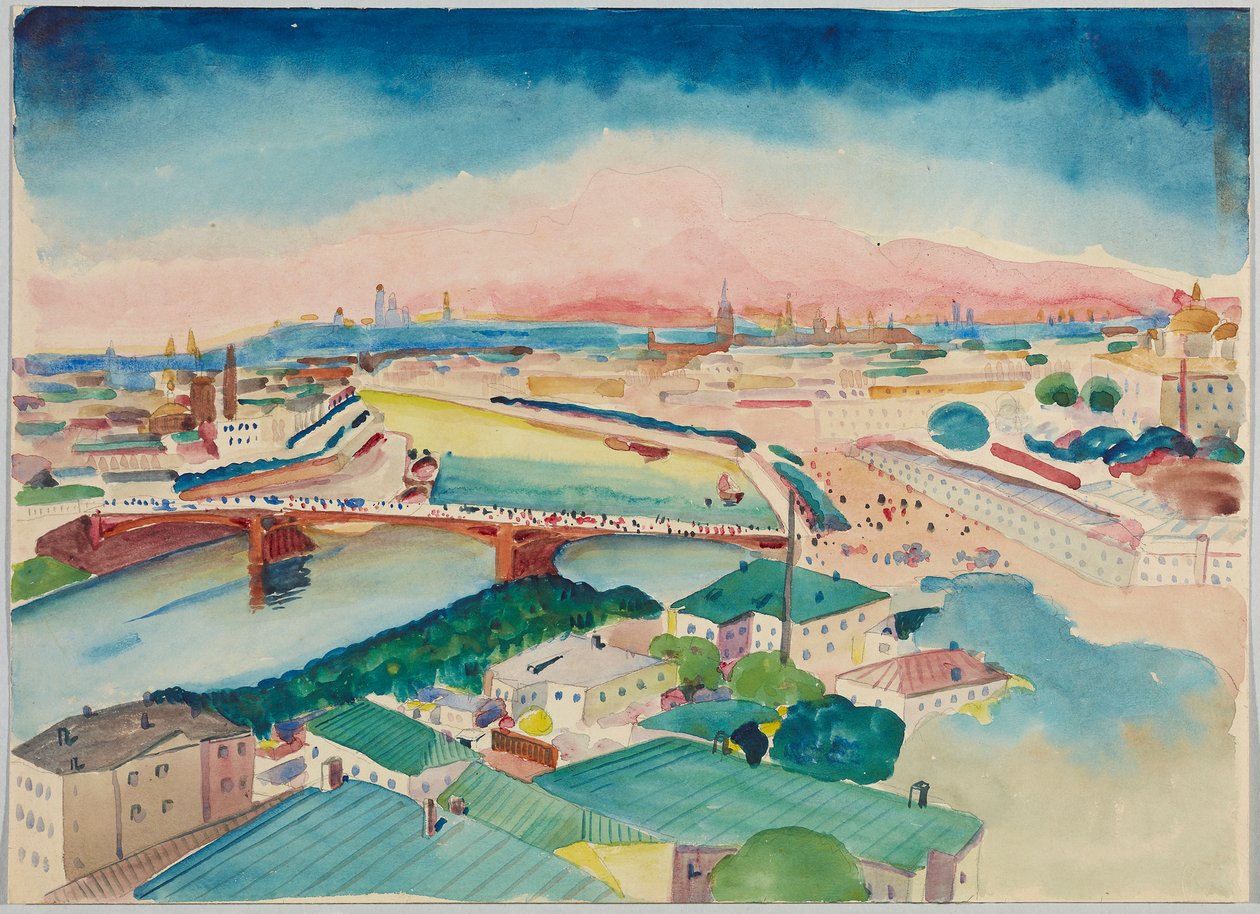 Veduta di Mosca da Wassily Kandinsky