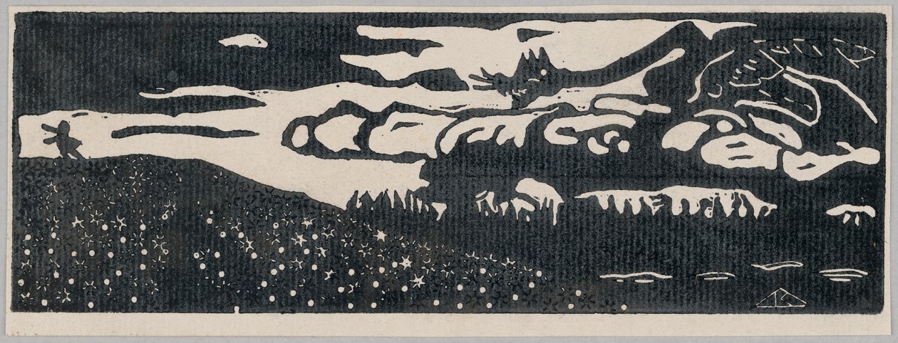 Il drago (seconda versione) da Wassily Kandinsky