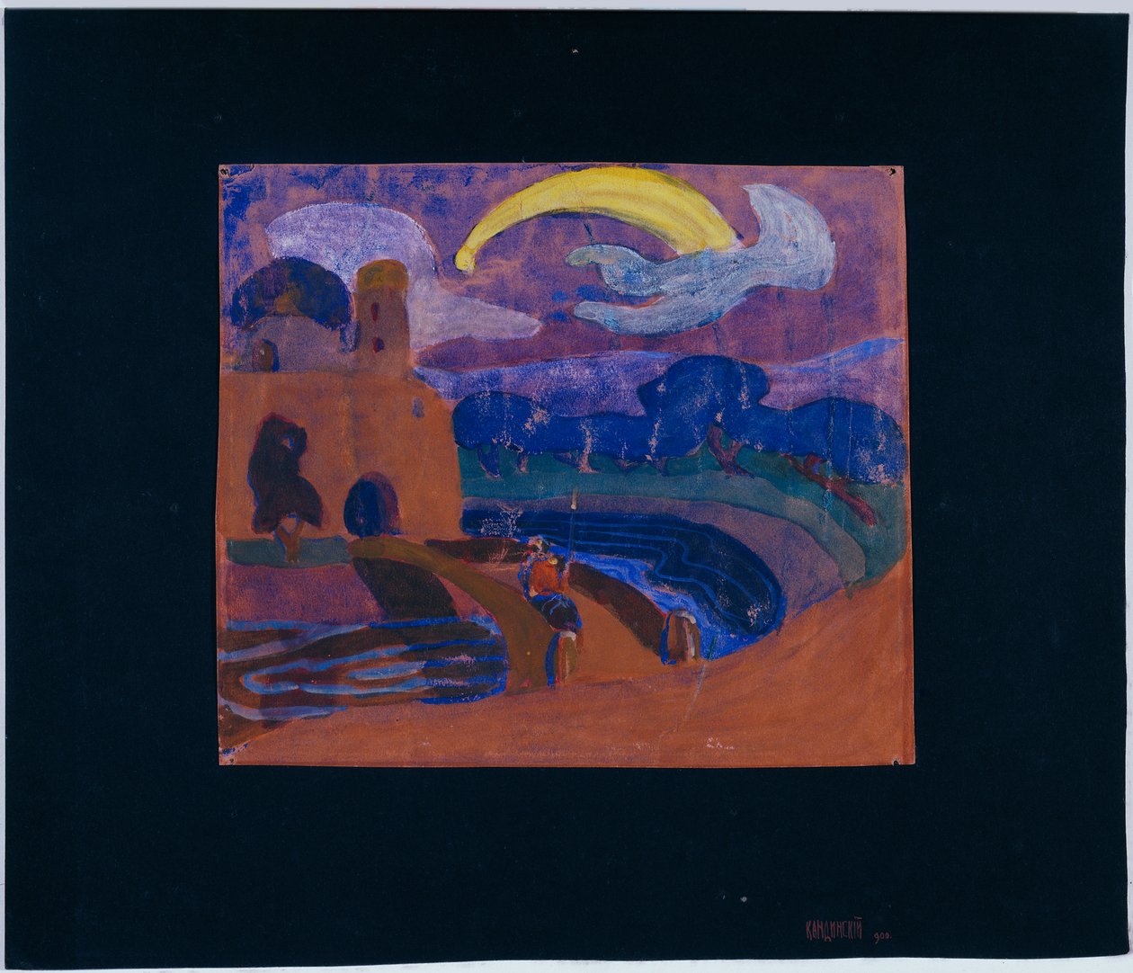 La cometa (Il cavaliere notturno) da Wassily Kandinsky