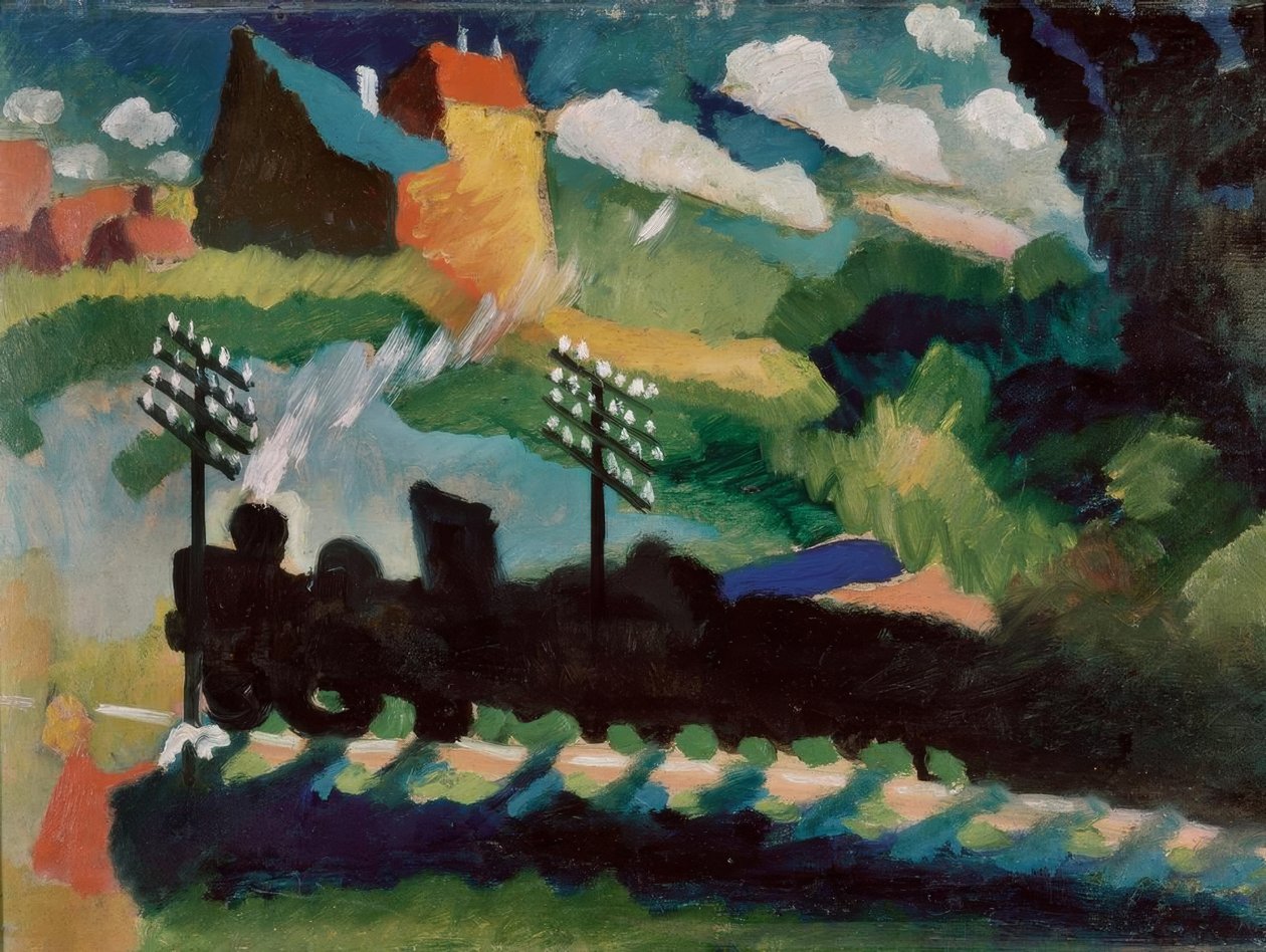 Ferrovia presso Murnau da Wassily Kandinsky