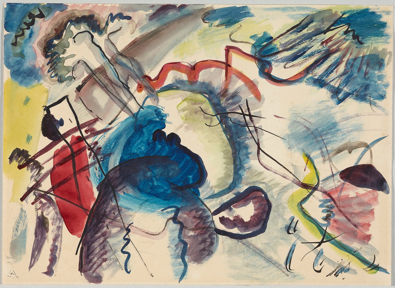 Progetto per "Quadro con bordo bianco" da Wassily Kandinsky