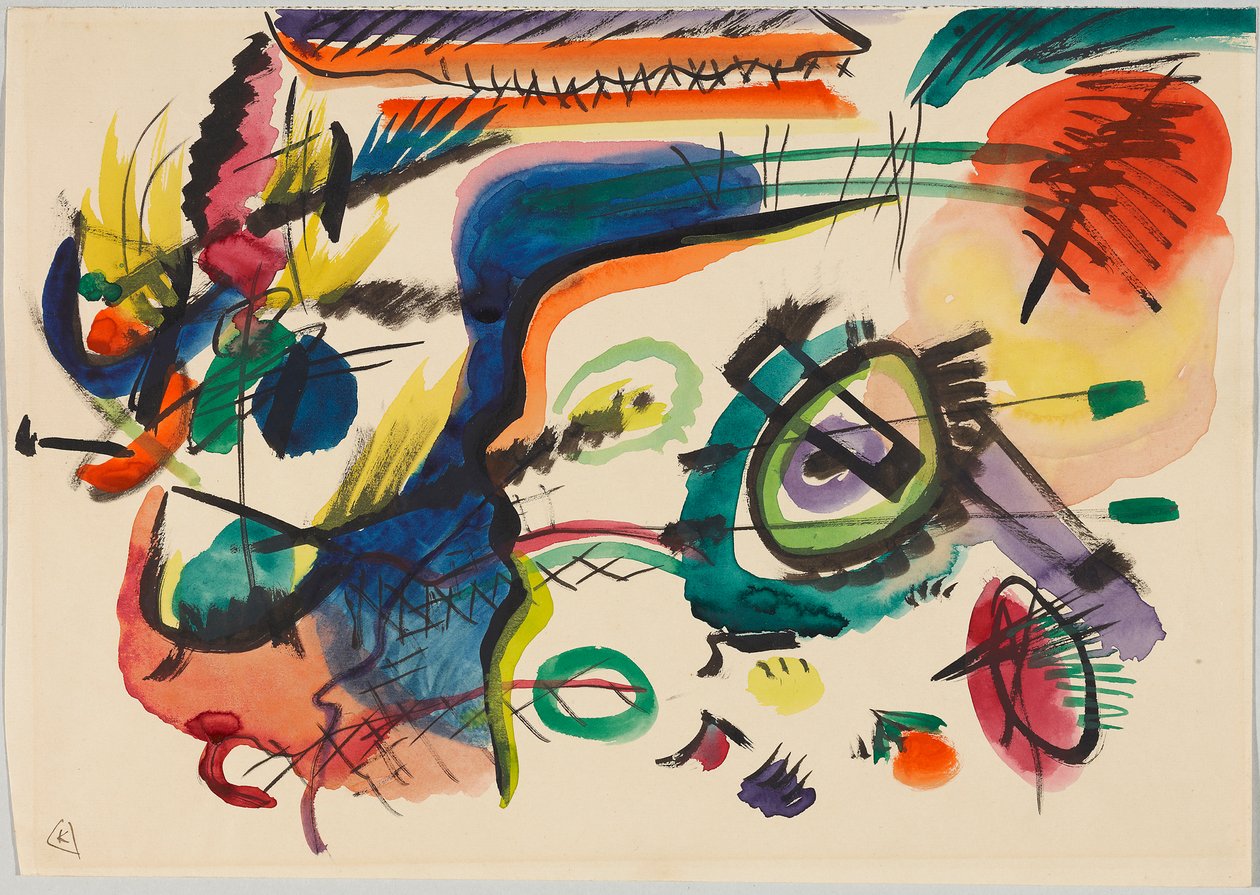 Bozza della "Composizione VII" da Wassily Kandinsky