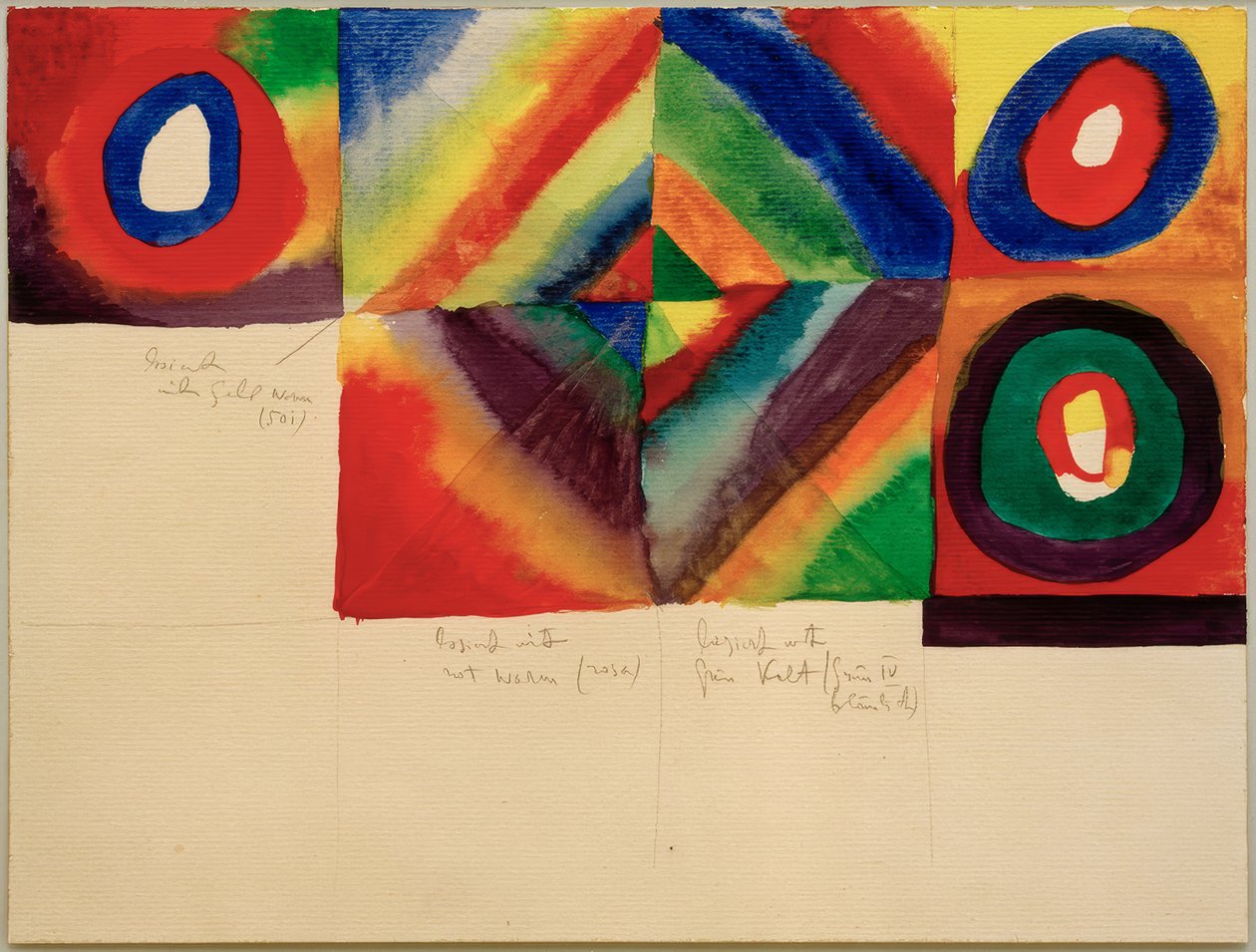 Studi di colore da Wassily Kandinsky