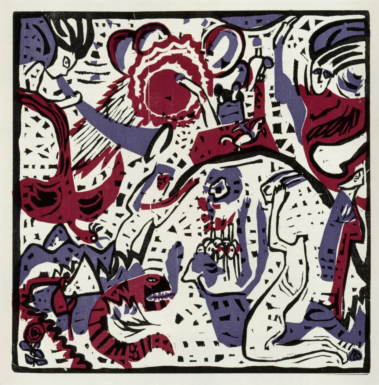 Grande resurrezione (Ristampa in «Derrière le Miroir», 42, 1051) da Wassily Kandinsky