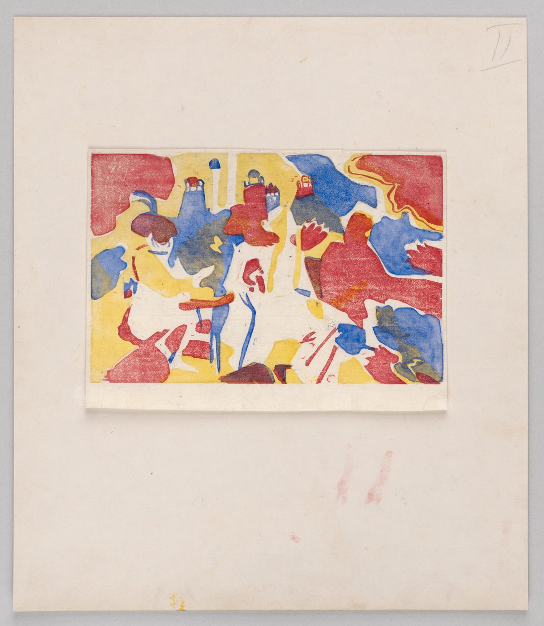 Holzschnitt zu dem Gemälde "Orientalisches" (Erster Zustand) da Wassily Kandinsky