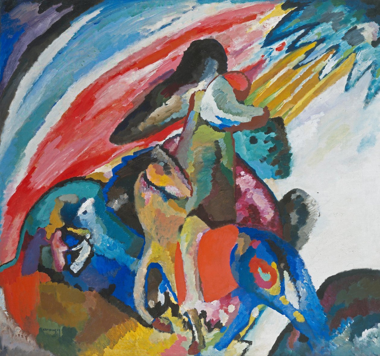 Improvvisazione 12 (Il cavaliere) da Wassily Kandinsky