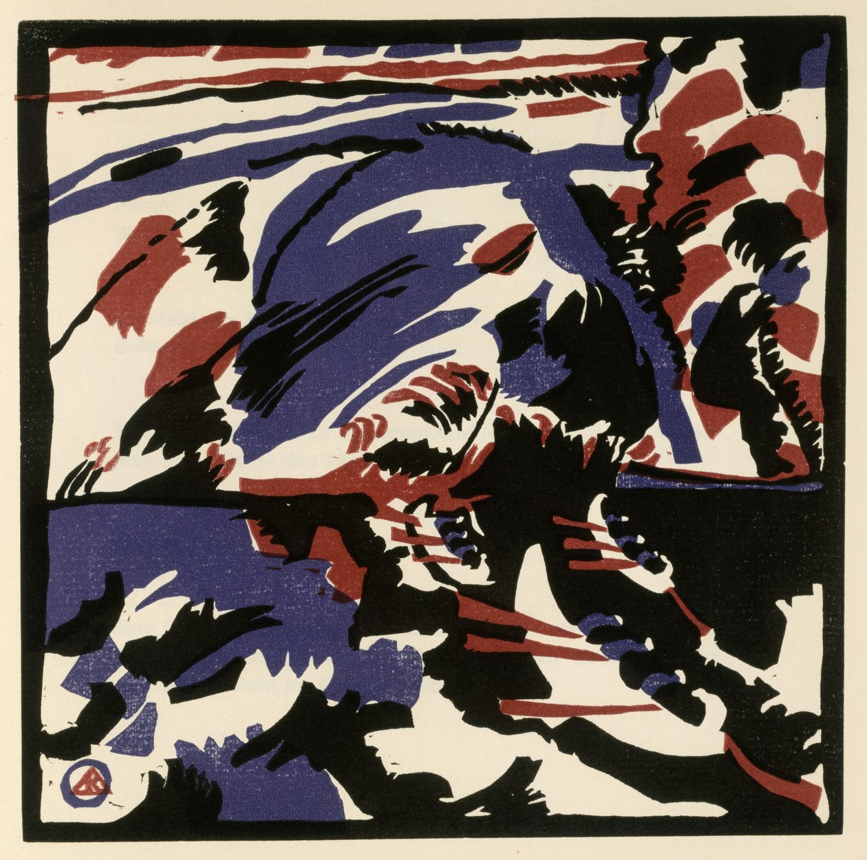 Kahnfahrt (Blatt 28 aus: "Klänge") da Wassily Kandinsky