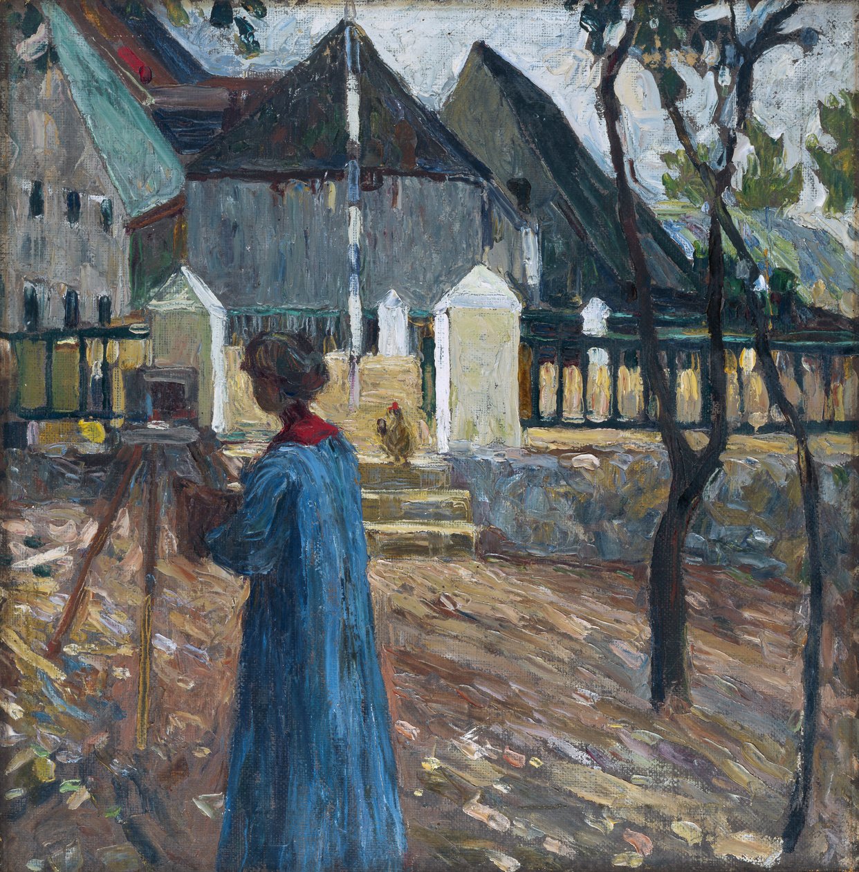 Kallmünz - Gabriele Münter mentre dipinge II da Wassily Kandinsky