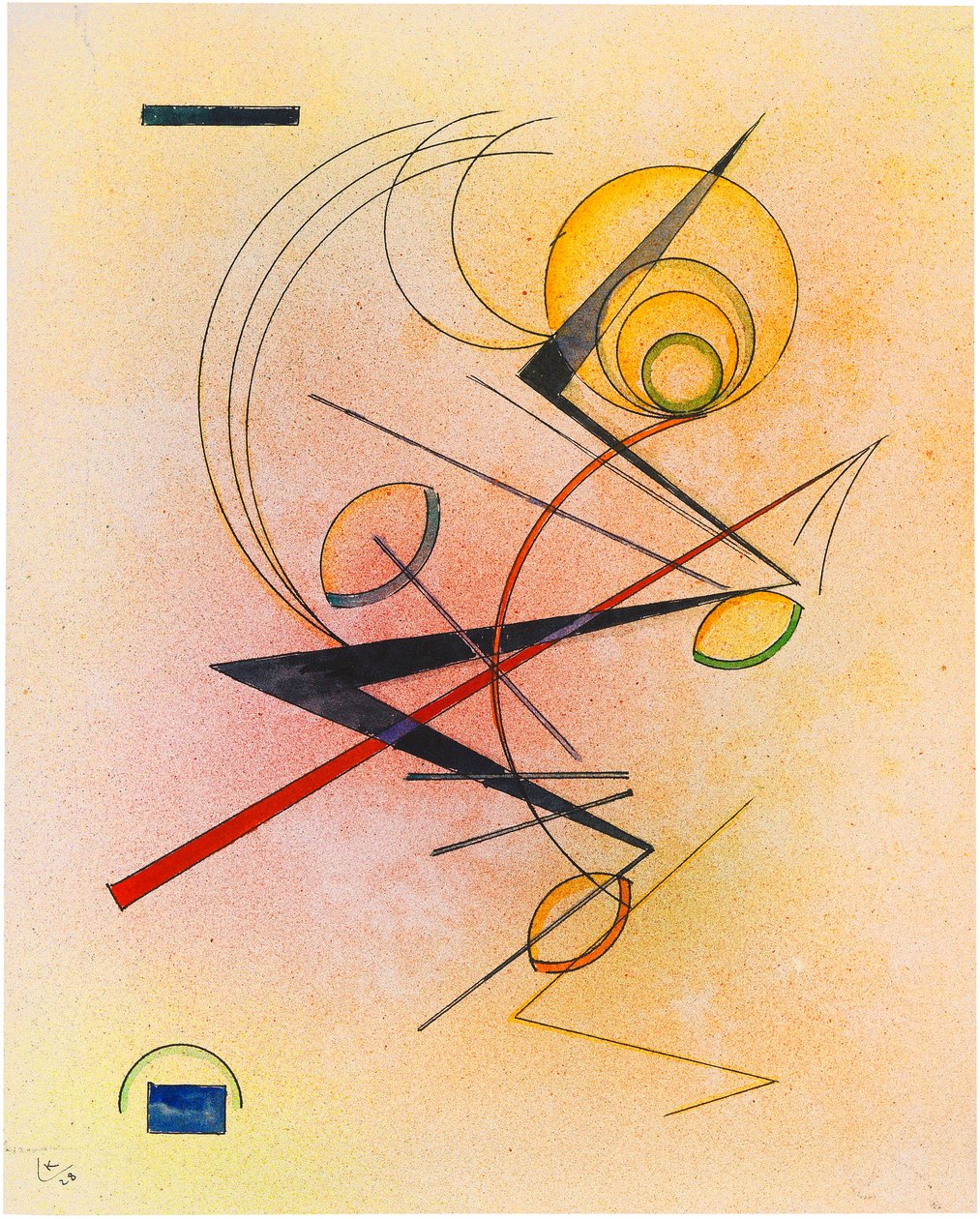 Kleines Warm, 1928 da Wassily Kandinsky