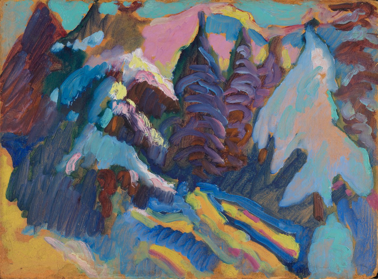Kochel - Alberi innevati da Wassily Kandinsky