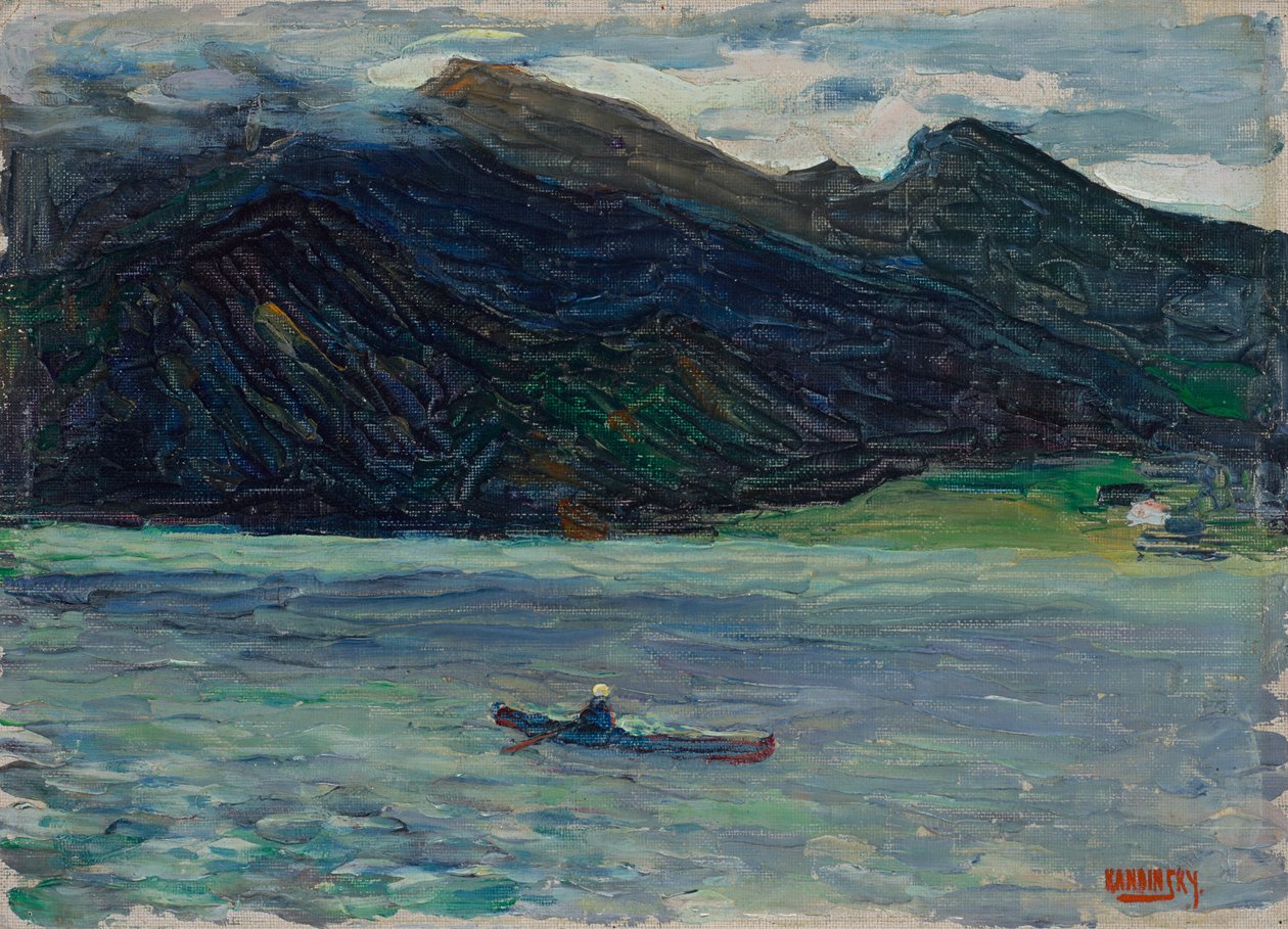 Kochel – Lago con barca da Wassily Kandinsky