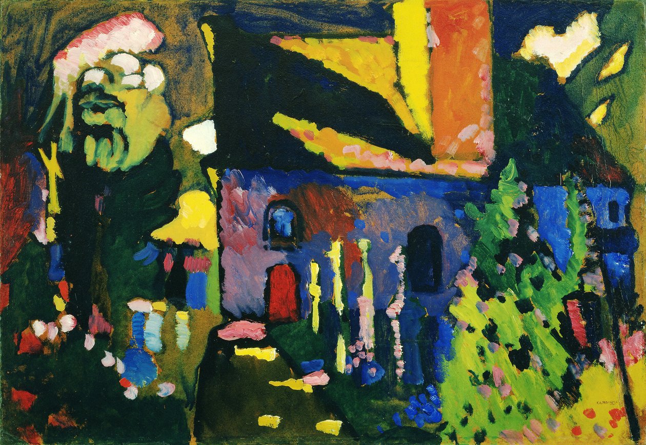 La chiesa di Murnau - Pittura di Vassily Kandinsky da Wassily Kandinsky