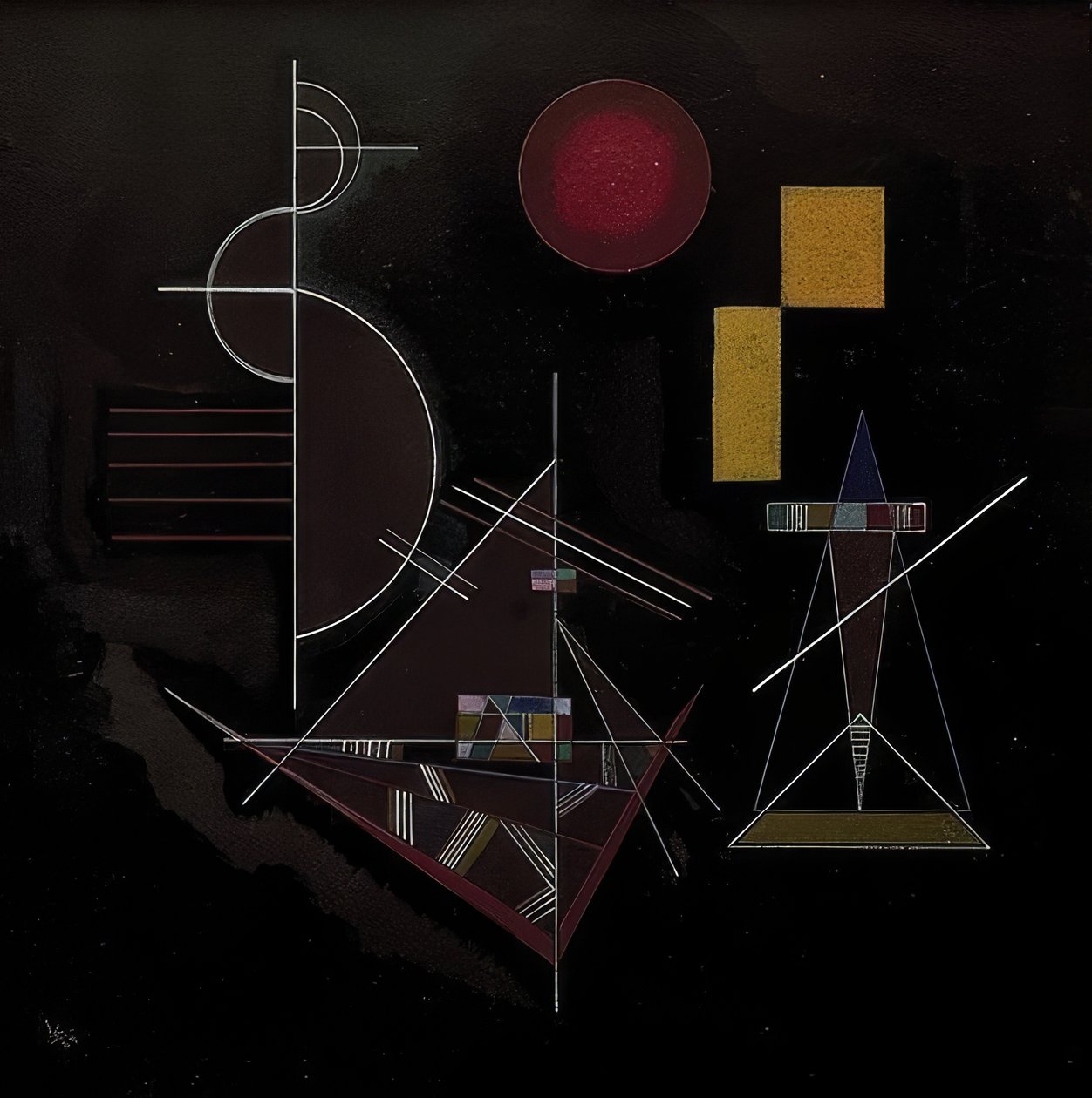 Leggero nel pesante (licht in zwaar), 1929 da Wassily Kandinsky