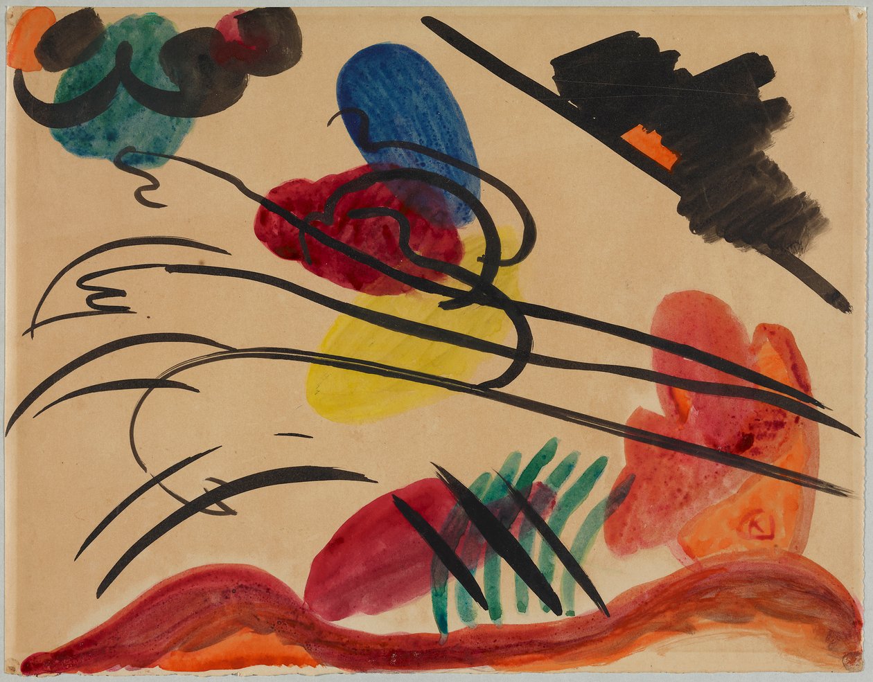 Con tre cavalieri da Wassily Kandinsky