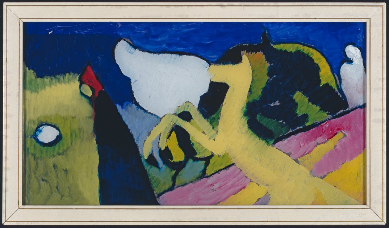 Con cavallo giallo da Wassily Kandinsky