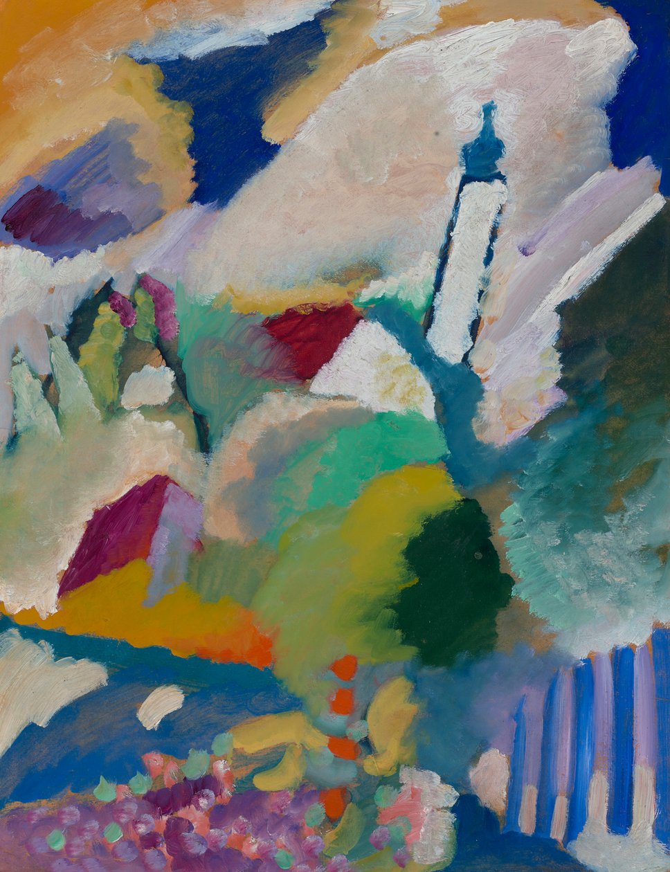 Murnau con la chiesa I da Wassily Kandinsky