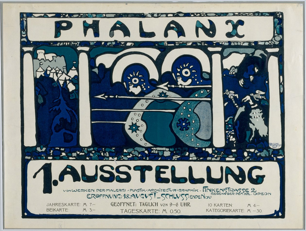 Poster per la prima mostra della Phalanx da Wassily Kandinsky