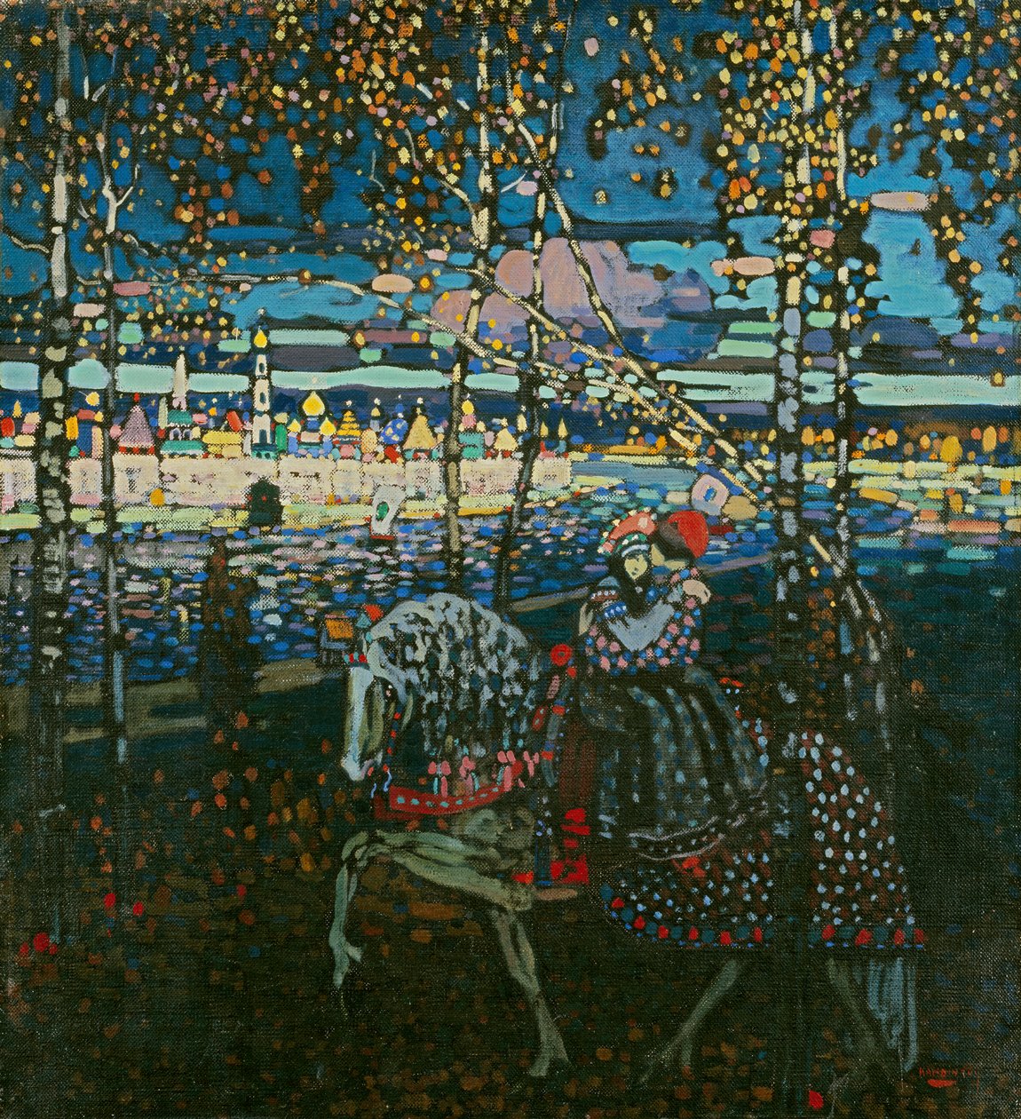 Coppia a cavallo da Wassily Kandinsky