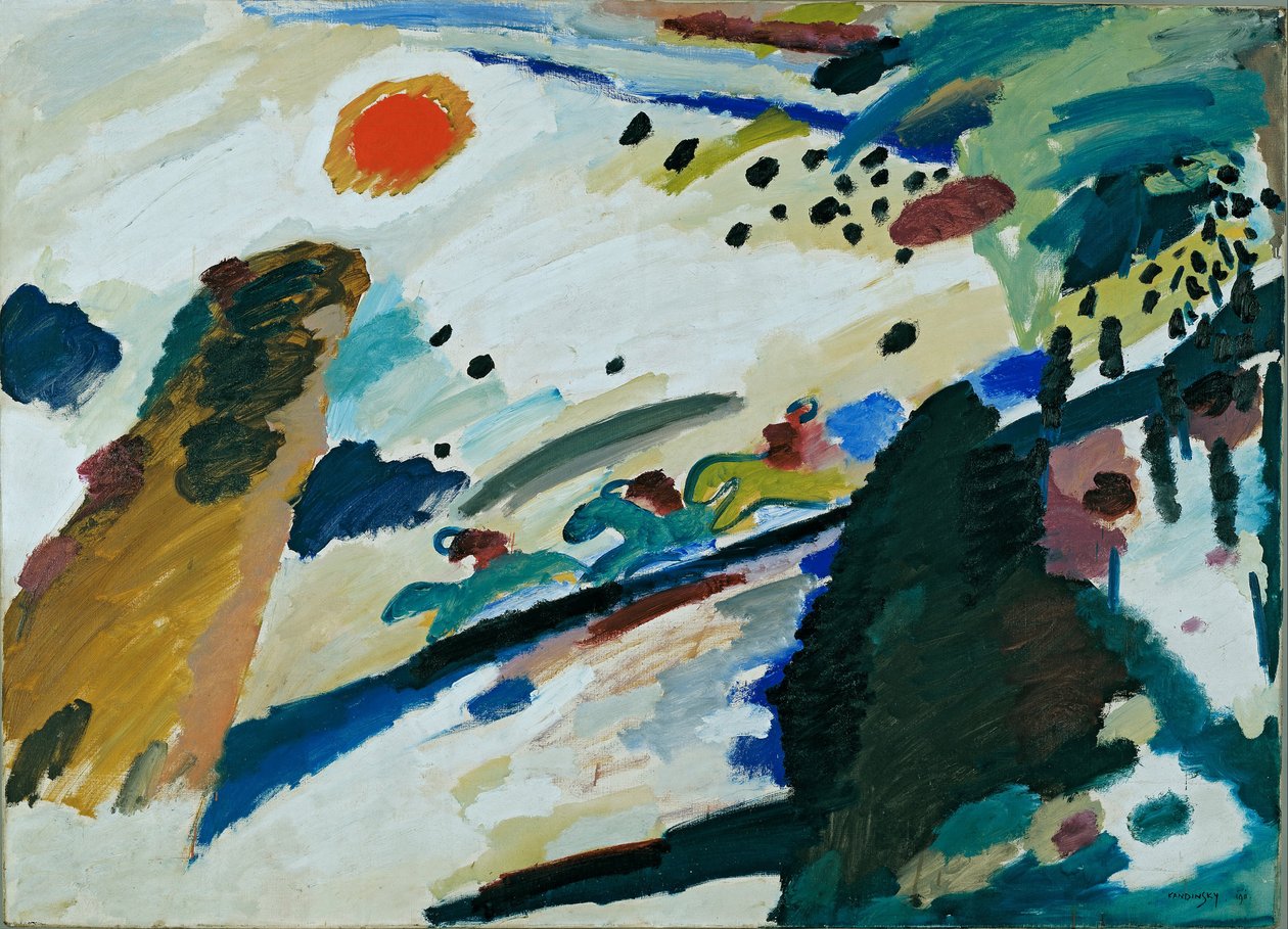 Paesaggio romantico da Wassily Kandinsky