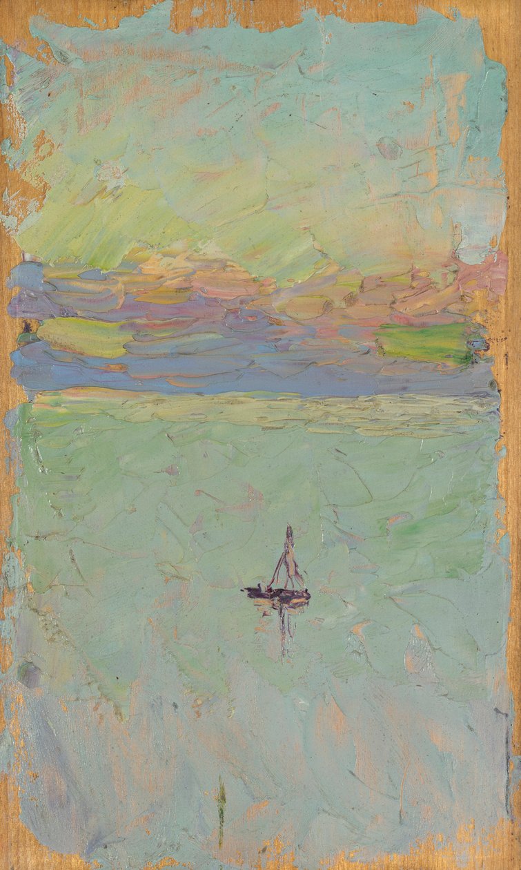 Barca a vela sul mare da Wassily Kandinsky