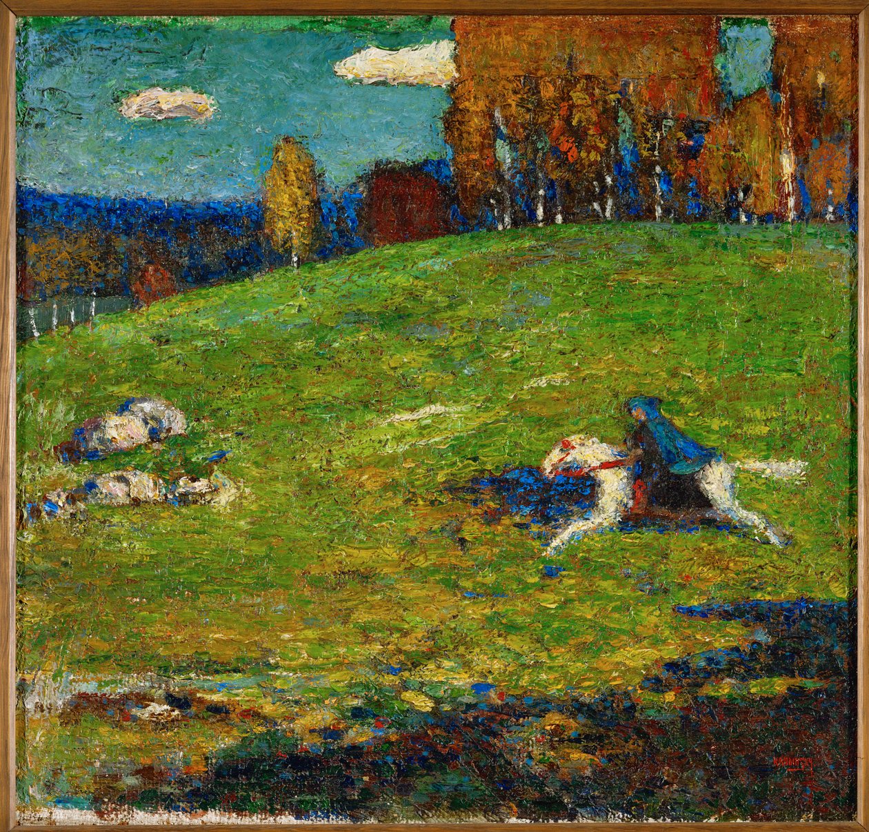 Il cavaliere blu (olio su tela) da Wassily Kandinsky