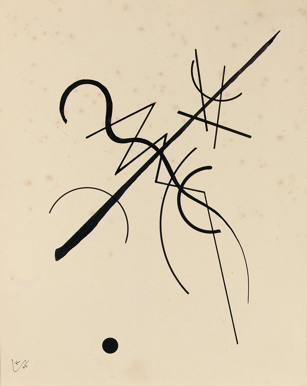 Disegno per Punto e Linea su Superficie da Wassily Kandinsky