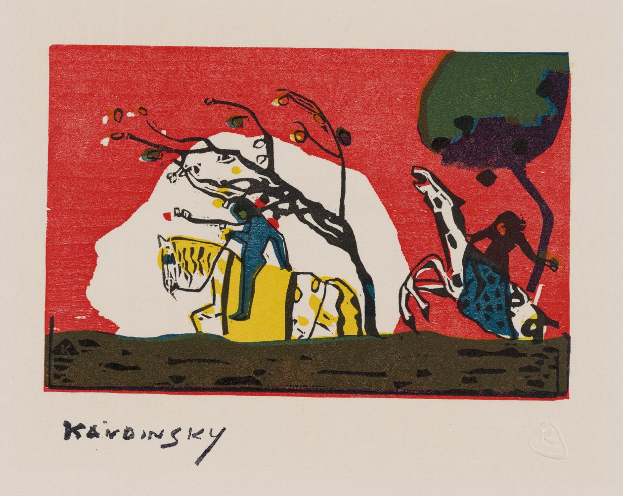 Due caselle prima del rosso da Wassily Kandinsky