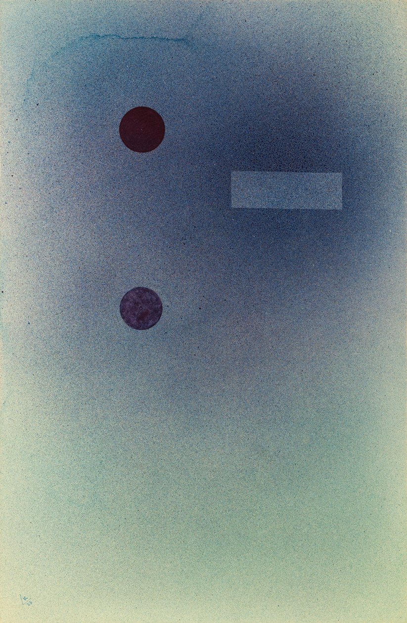 Zwei zu Eins Due a uno, 1933 da Wassily Kandinsky