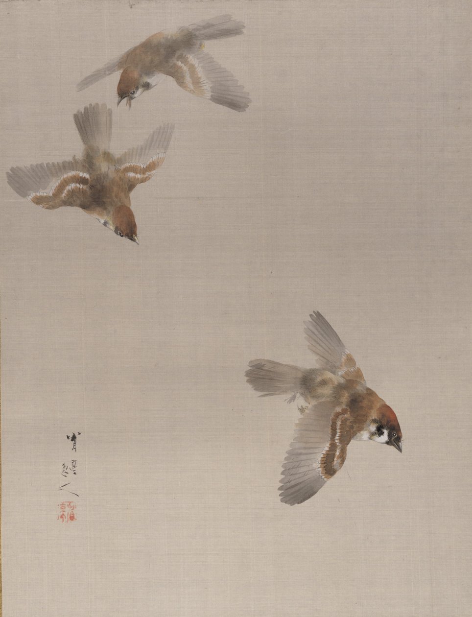 Passeri in Volo da Watanabe Seitei