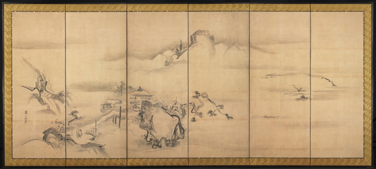 Otto Vedute dei Fiumi Xiao e Xiang da Watanabe Shiko