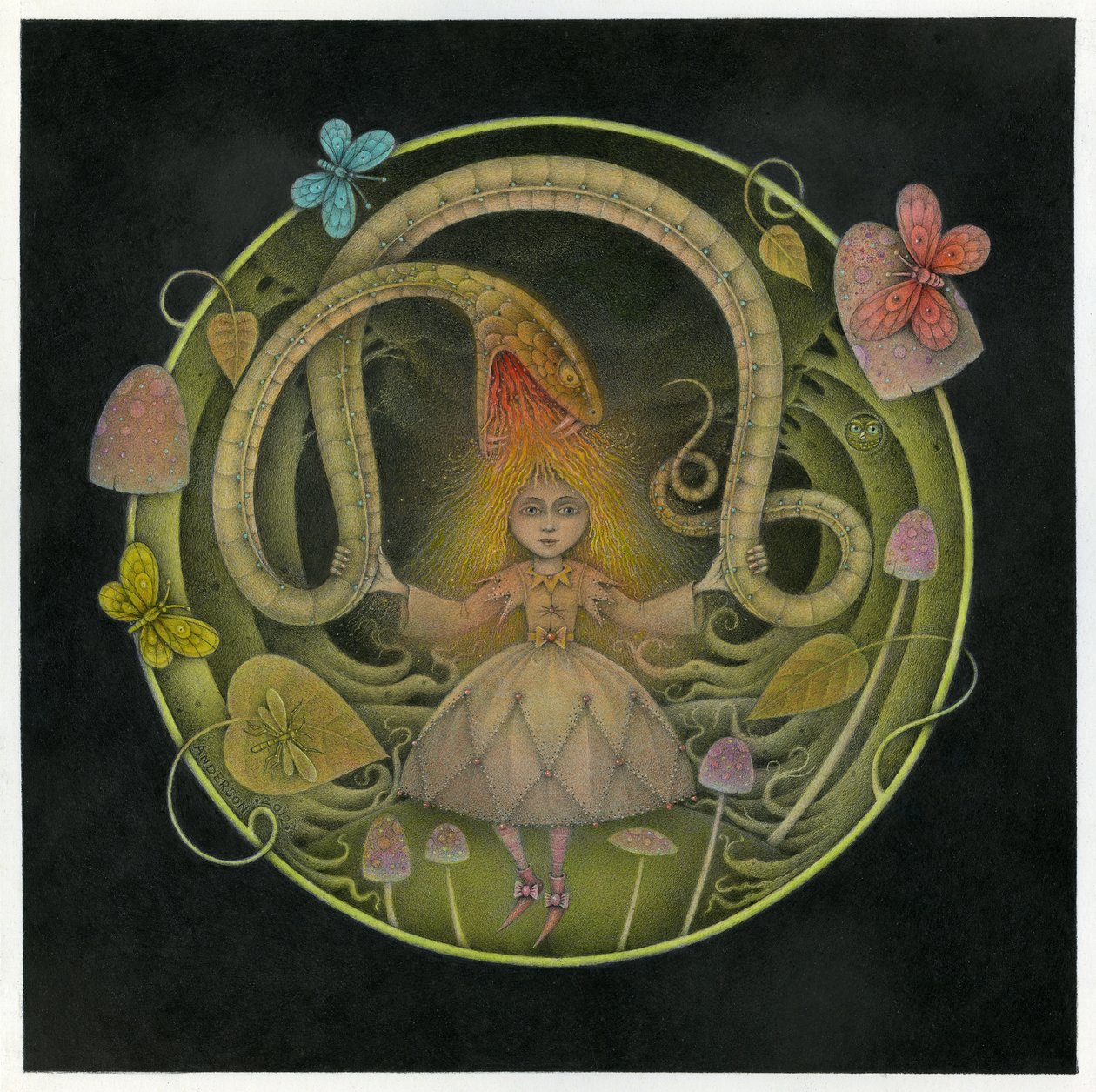 Funghi magici, 2012 (tecnica mista) da Wayne Anderson