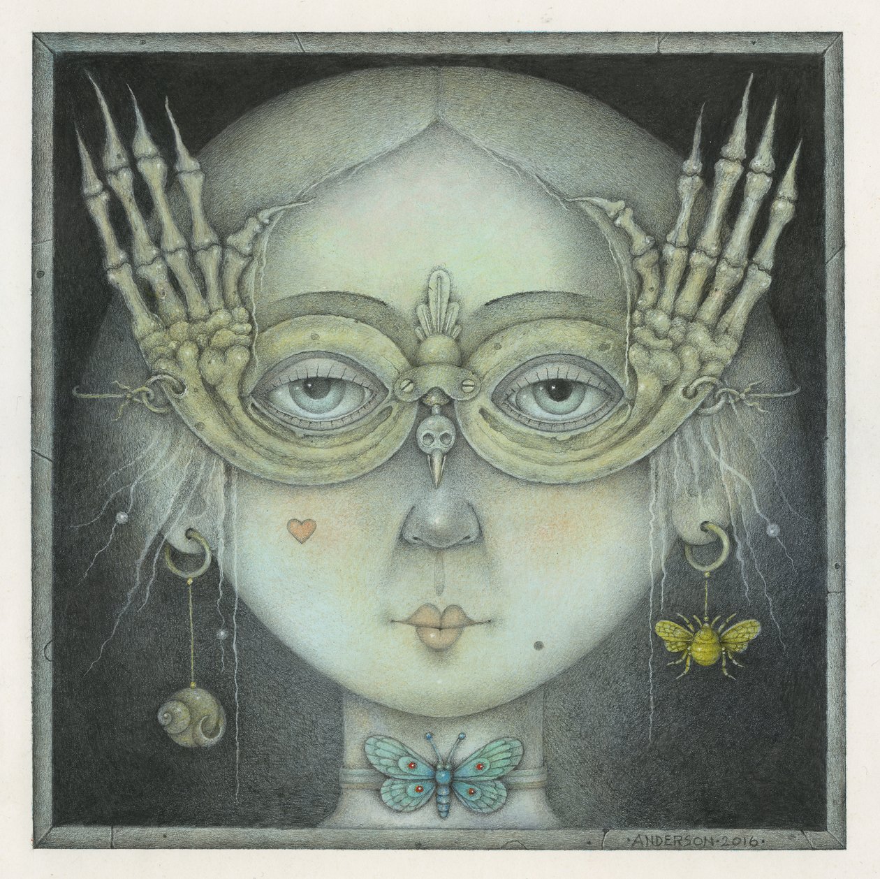 Il ballo in maschera, 2016 (tecnica mista) da Wayne Anderson