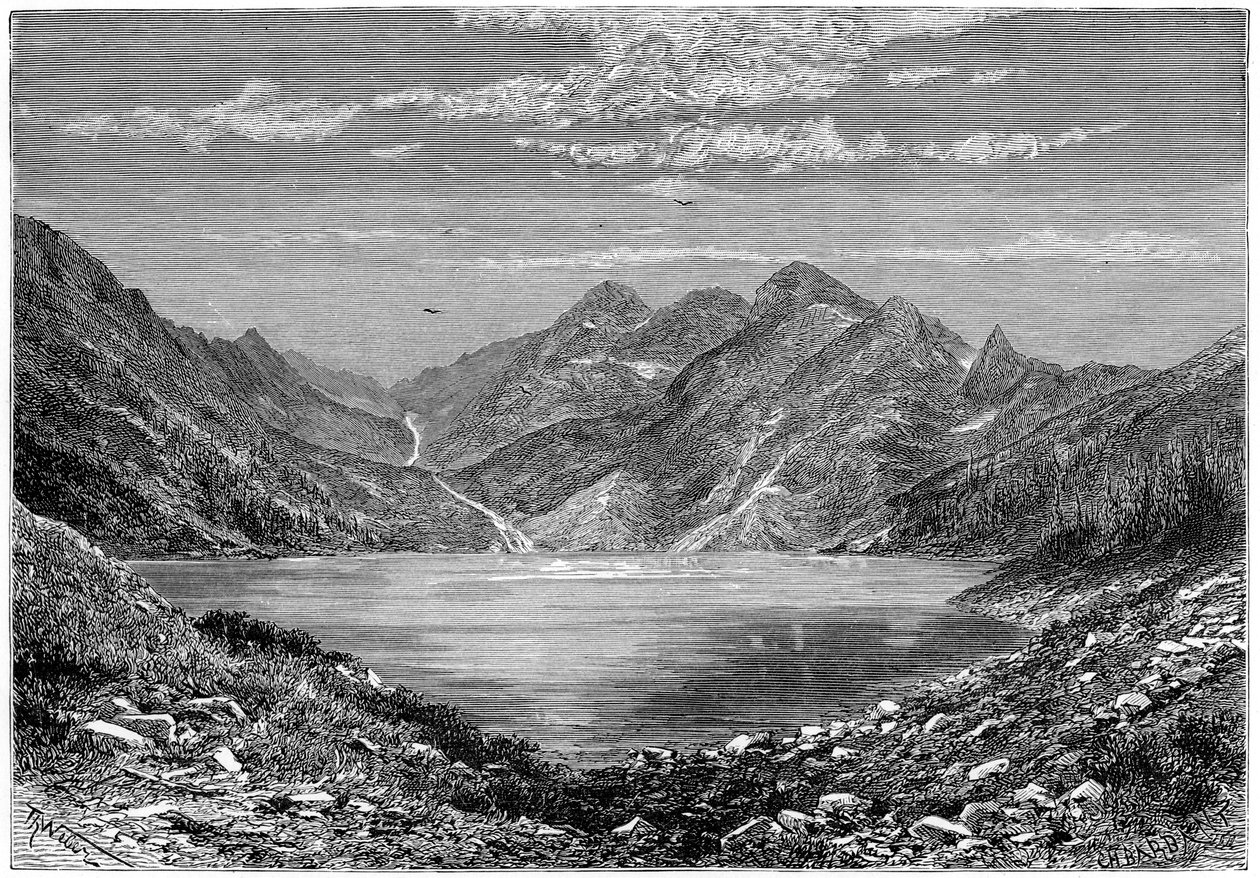 Il Lago dei Pesci, Svizzera, 1879 da Weber
