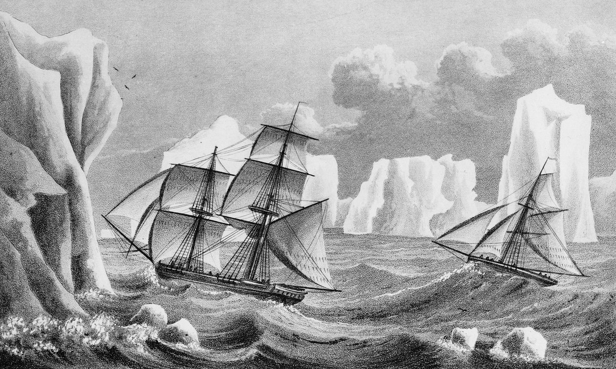 Il brigantino Jane e il cutter Beaufoy, 1825 da Weddell