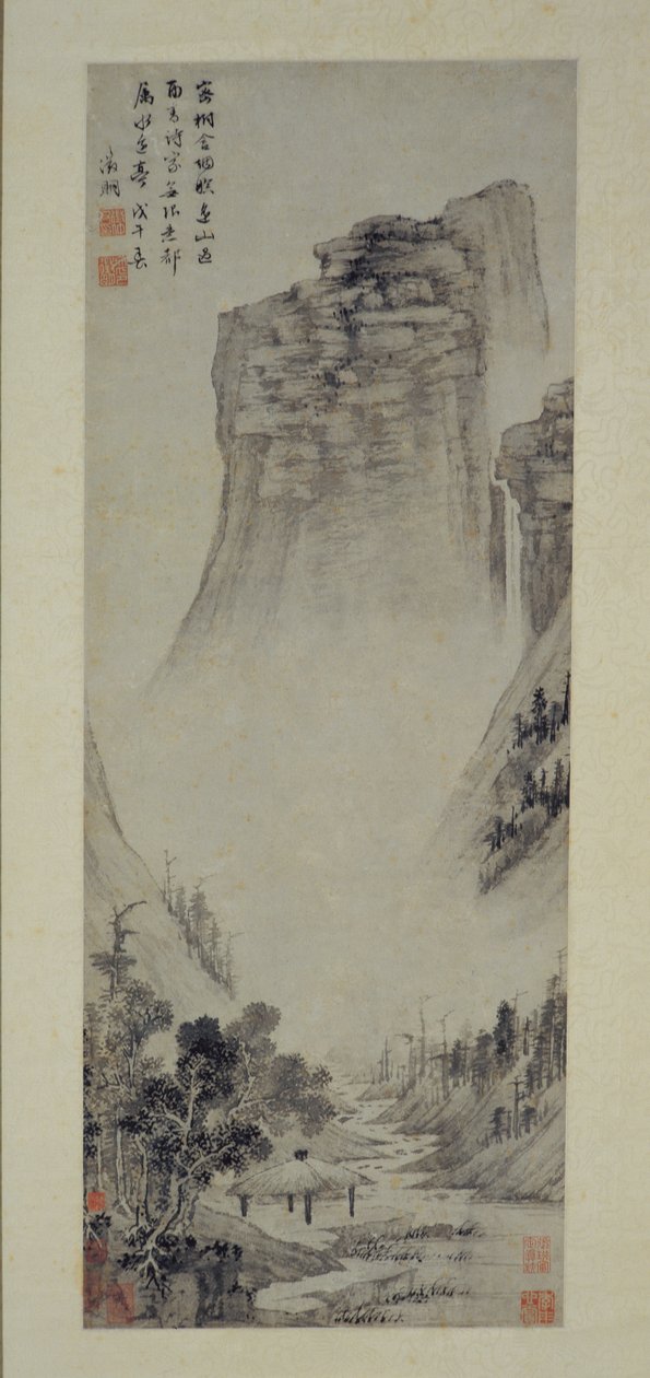 Pensieri poetici in un padiglione sul fiume, 1558 da Wen Zhengming