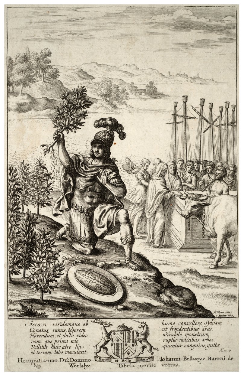 Enea sbarca in Tracia. Stato 2 da Wenceslaus Hollar