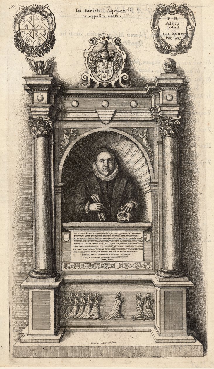 Aubrey (monumento). Stato 1 da Wenceslaus Hollar
