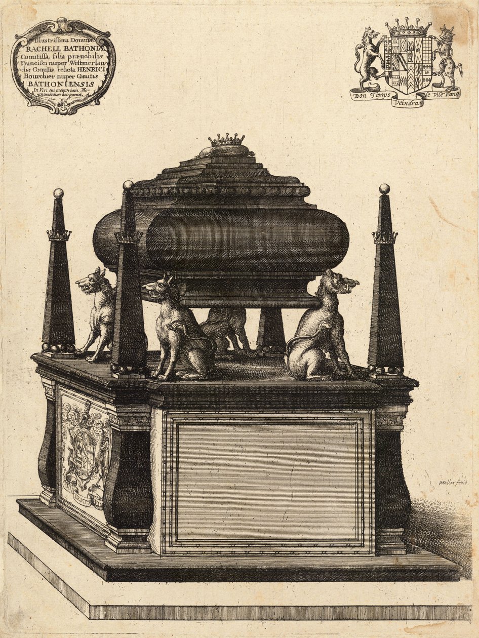 Bourchier (monumento) (stato 1) da Wenceslaus Hollar